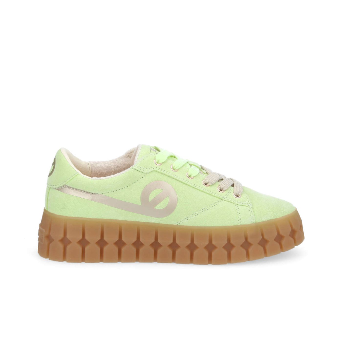 PLAY SNEAKER W - SUEDE/PRINT - VERT/GOLD